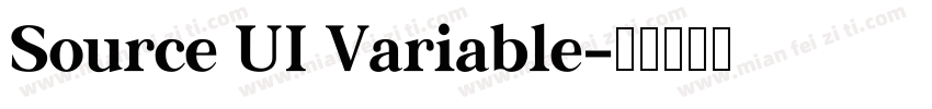 Source UI Variable字体转换